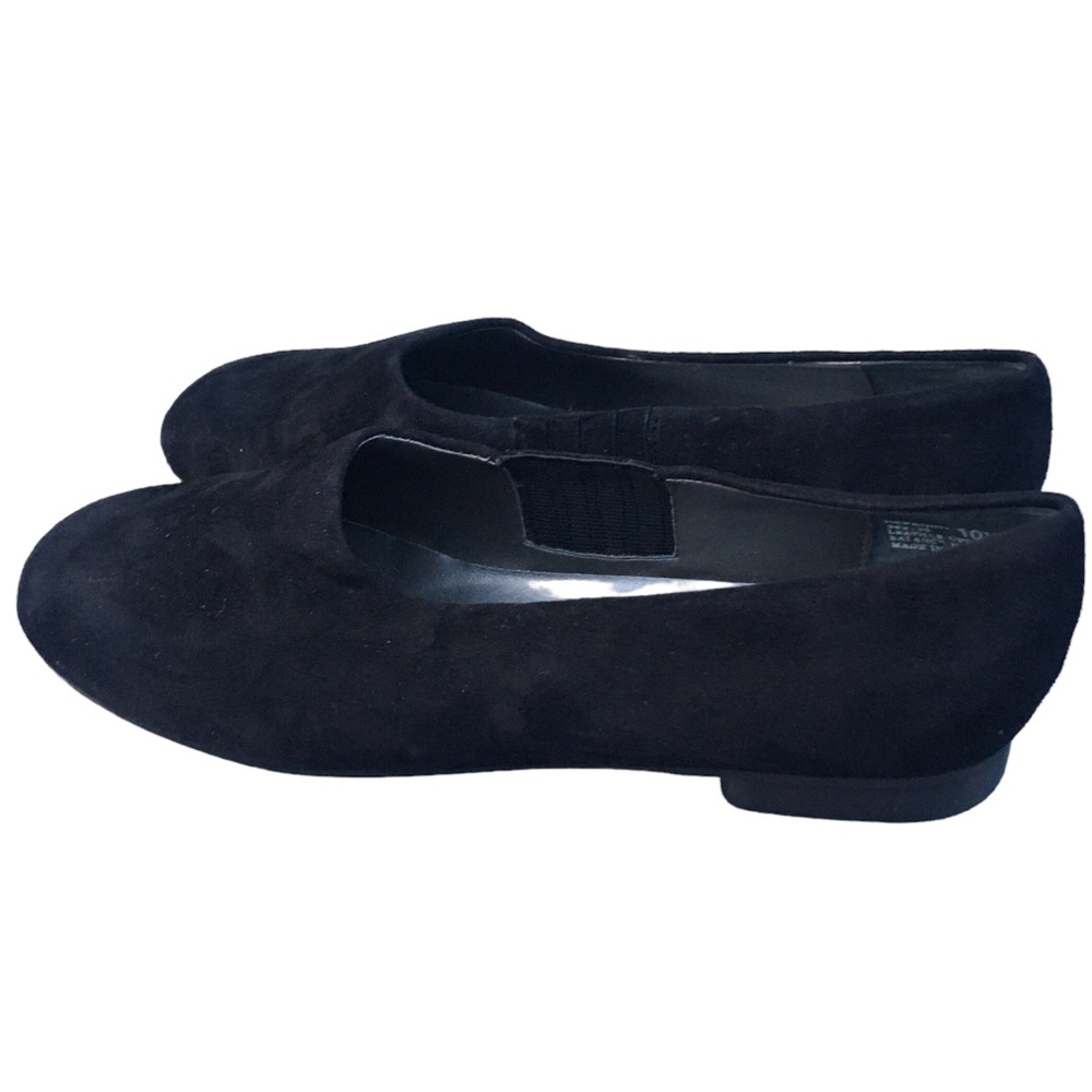 Preview Collection Suede Black 302130 Flat Loafers Casual Shoes 10W